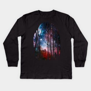 Night Sky Kids Long Sleeve T-Shirt